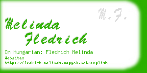 melinda fledrich business card